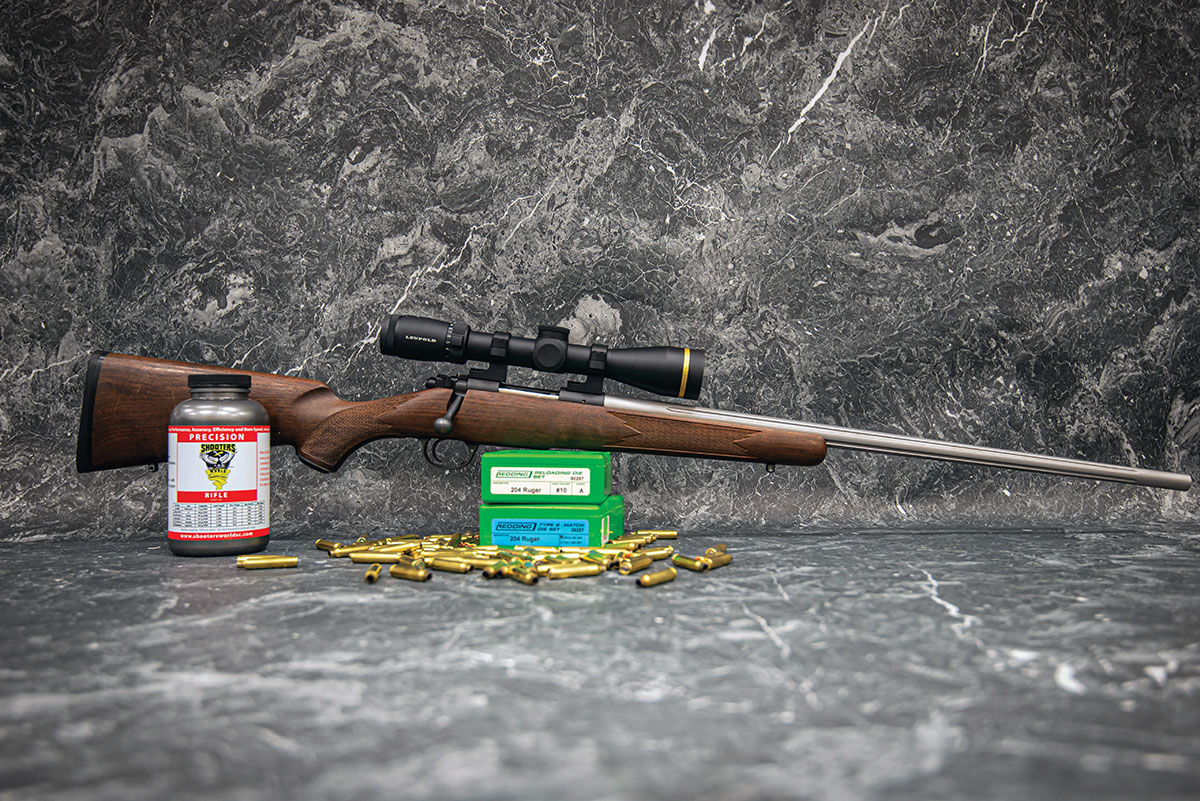 The subject rifle is a Kimber Model 84M Chambered in the zippy 204 Ruger.